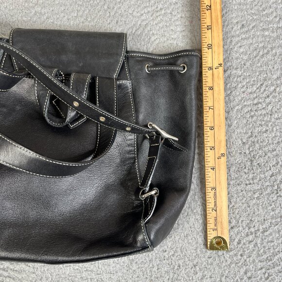 Vintage Coach Legacy Mini Black Backpack Bag #9569 - Picture 11 of 12